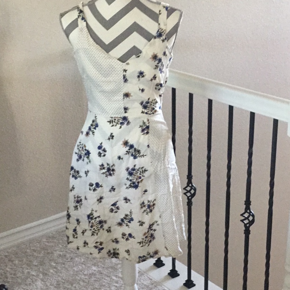 Brand New floral With polka dots dress
